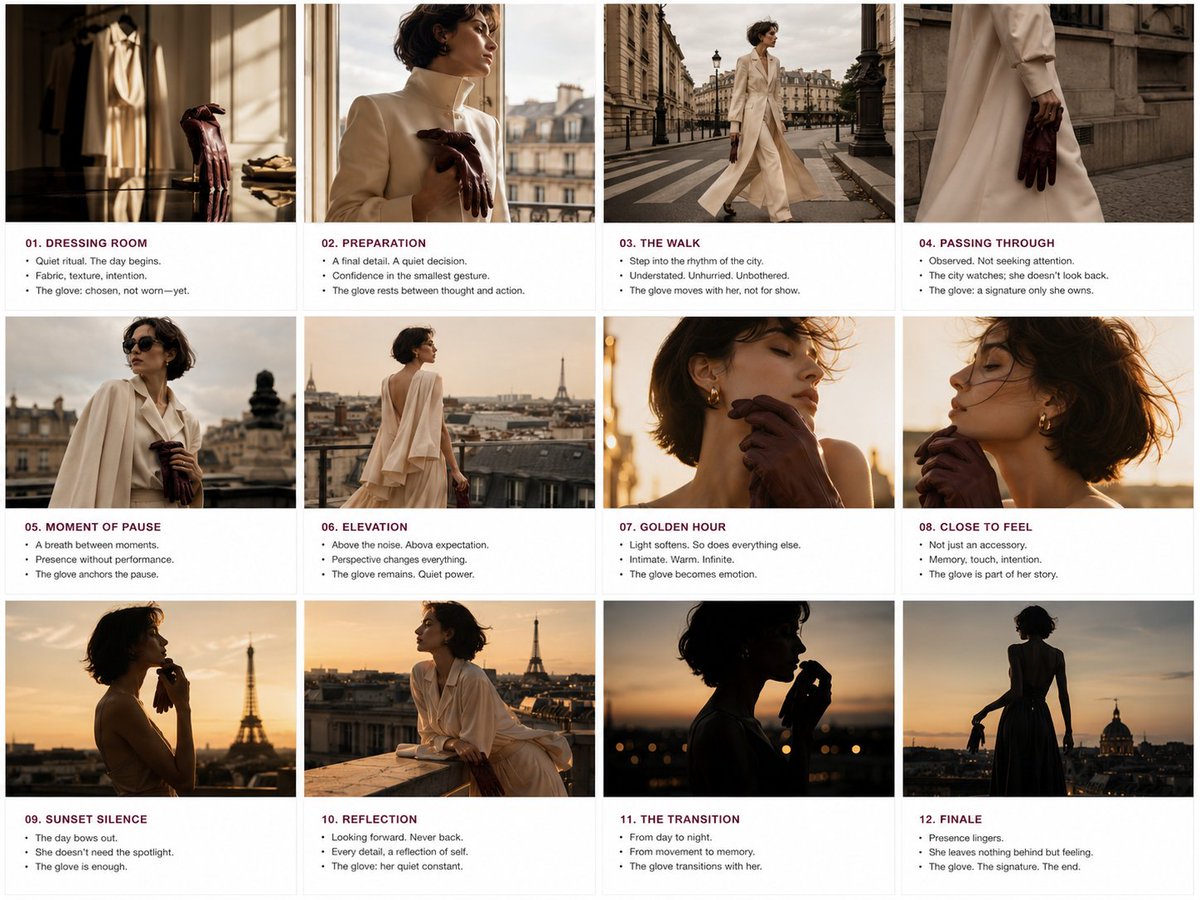 Luxury Fashion Editorial Storyboard preview image
