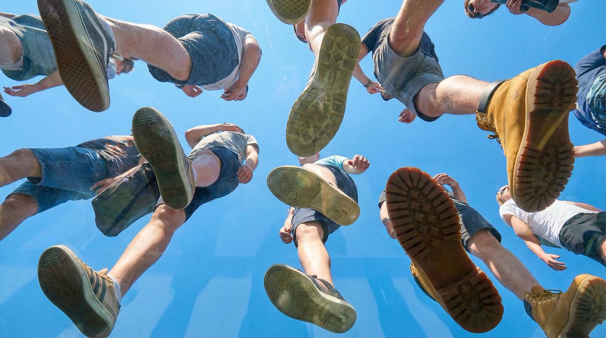 Under Glass Floor Perspective Shot preview image