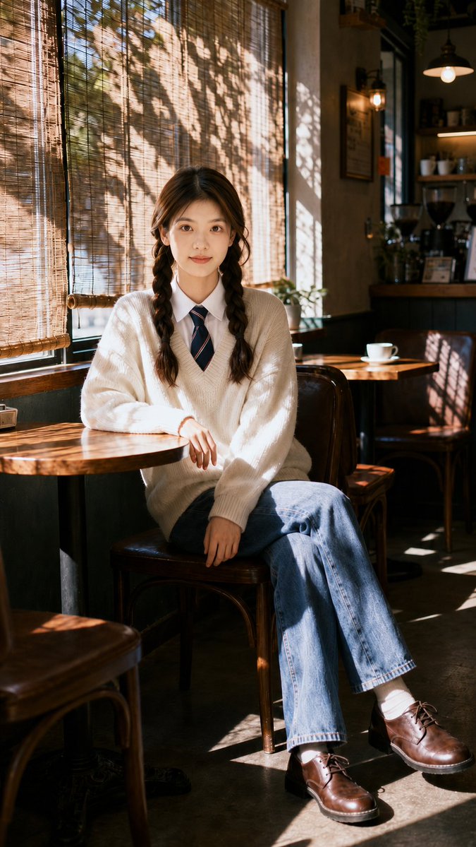 Nostalgic Cafe Identity Reference Portrait preview image