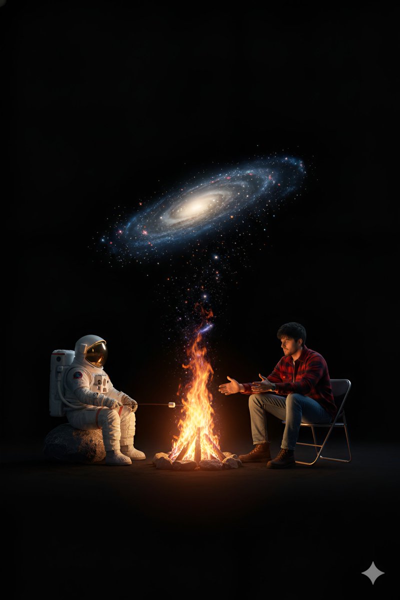 Cosmic Campfire Galaxy Art preview image
