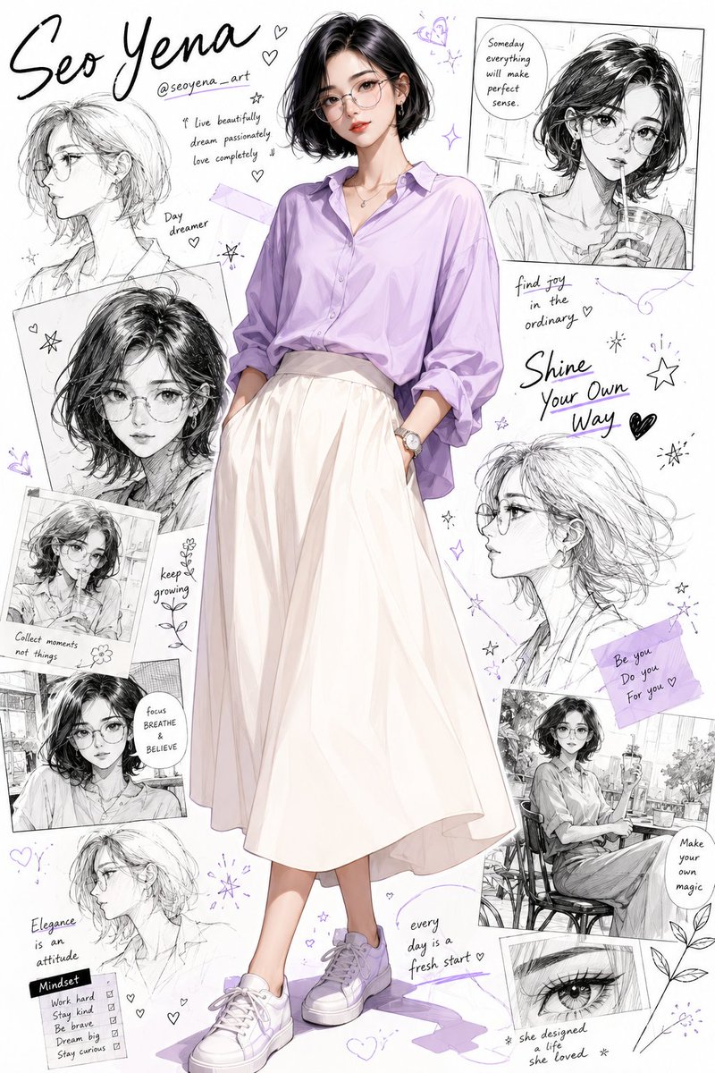 Anime Inspired Korean Fashion Portrait preview image