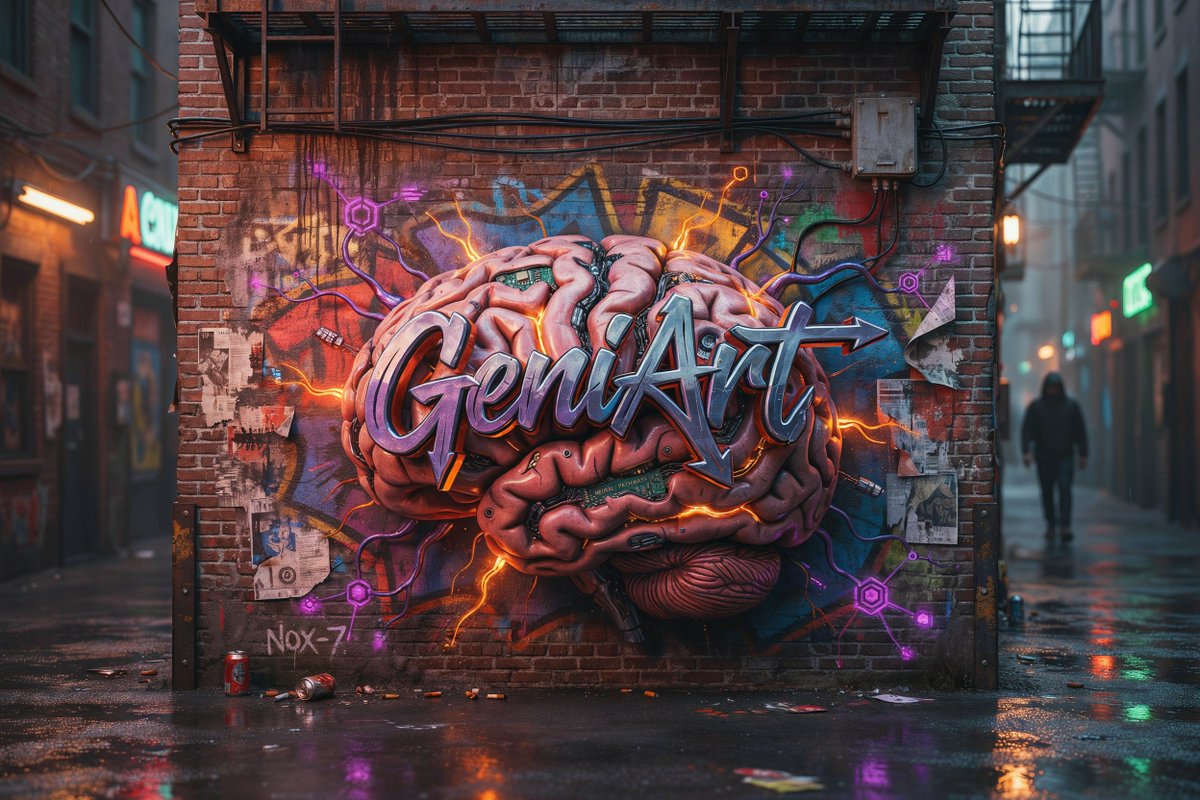 Cyberpunk Brain Graffiti Alley preview image