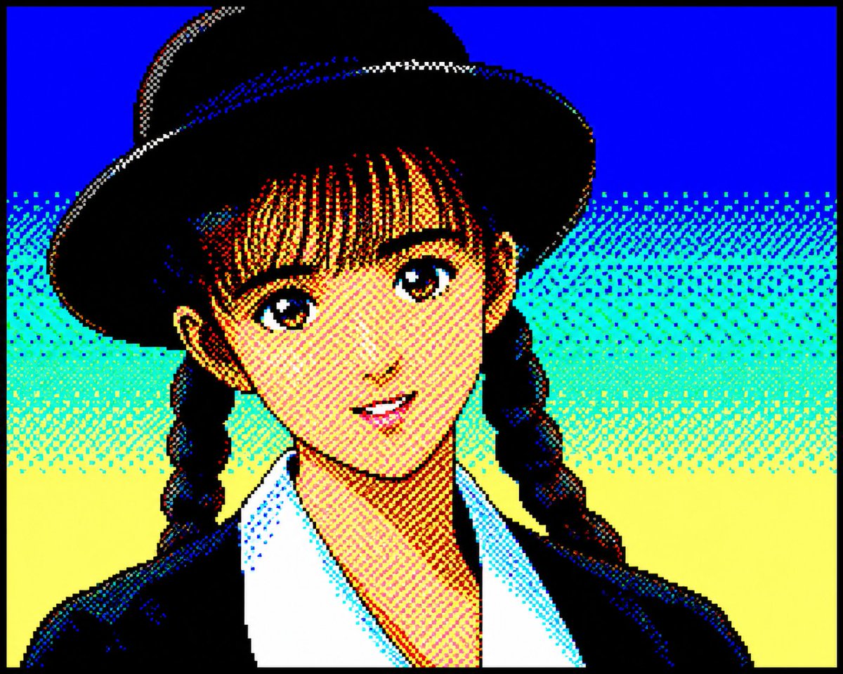 Retro PC-88 8-Bit Anime Portrait preview image