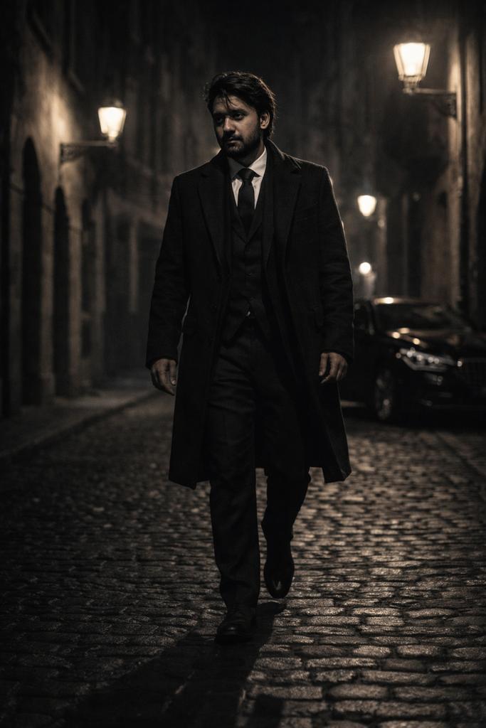 Cinematic Noir Night Street Walk preview image