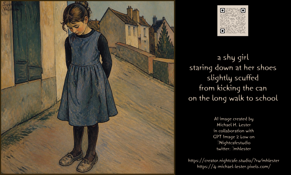 Nostalgic Girl with Scuffed Shoes preview image