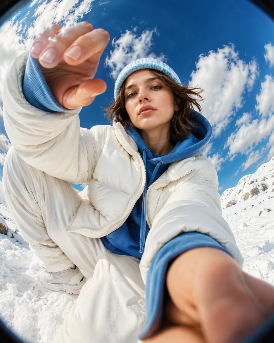 Fisheye Snow Streetwear Portrait preview image