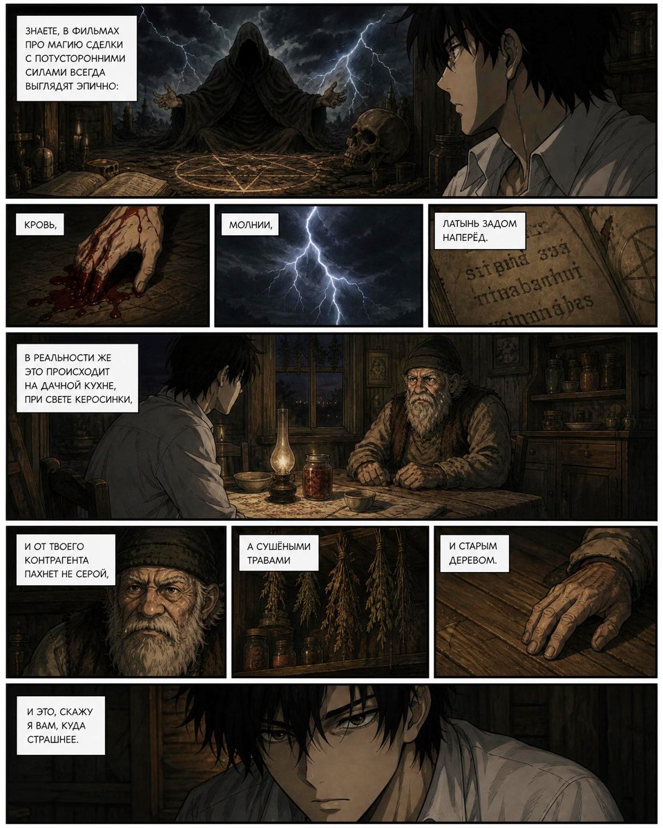 Dark Occult Graphic Novel Page preview image