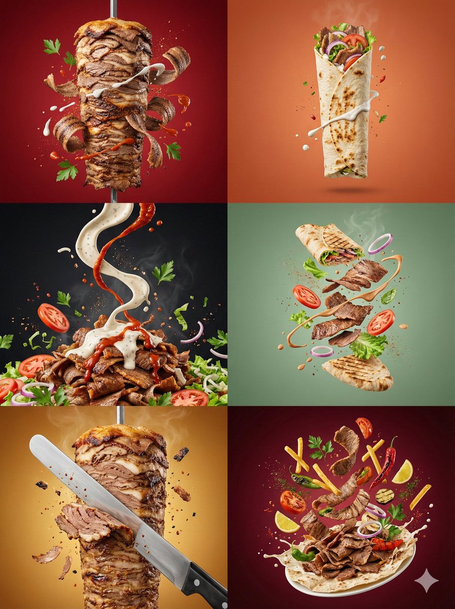 Artistic Döner Kebab Food Photography preview image