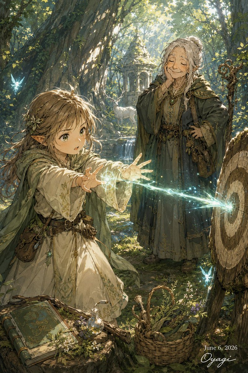 Magic Girl and Grandmother Mentor preview image