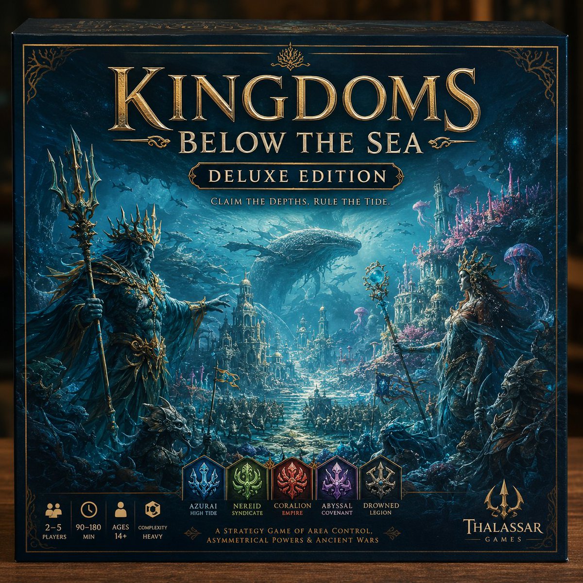 Deluxe Underwater Kingdom Board Game Box preview image