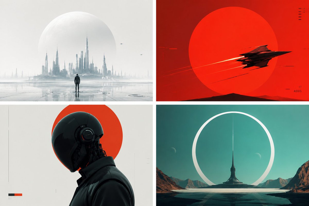 Minimalist Futuristic Concept Art preview image