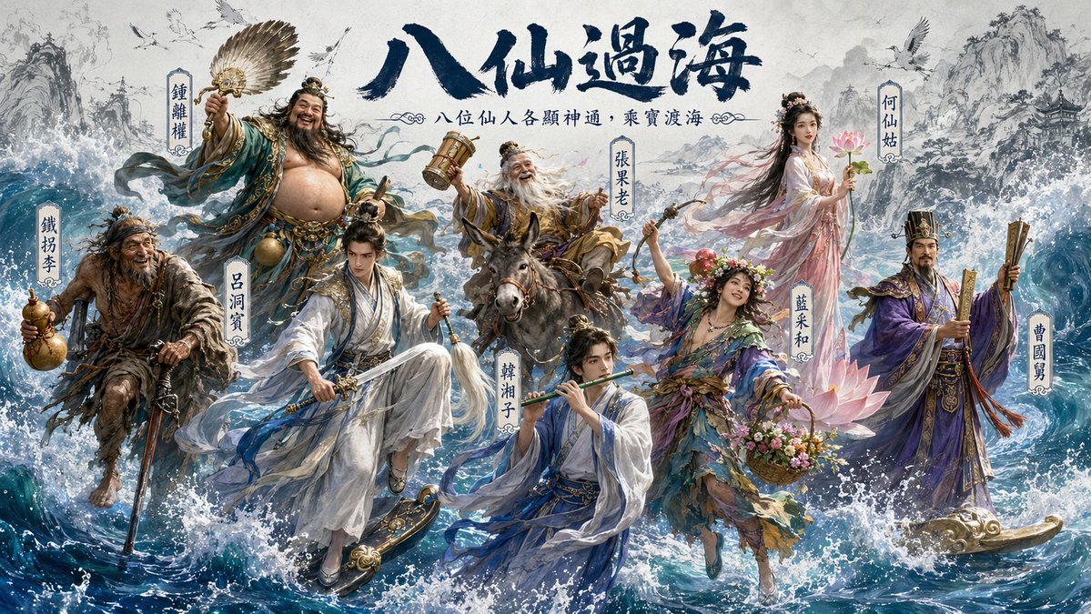 Hybrid CGI Ink-Wash Chinese Illustration preview image