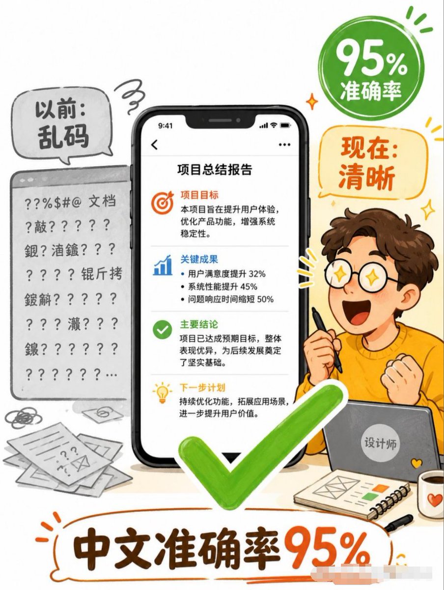 Chinese Text Accuracy Infographic preview image
