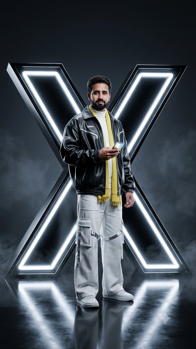 Futuristic Cyberpunk Twitter X Portrait preview image