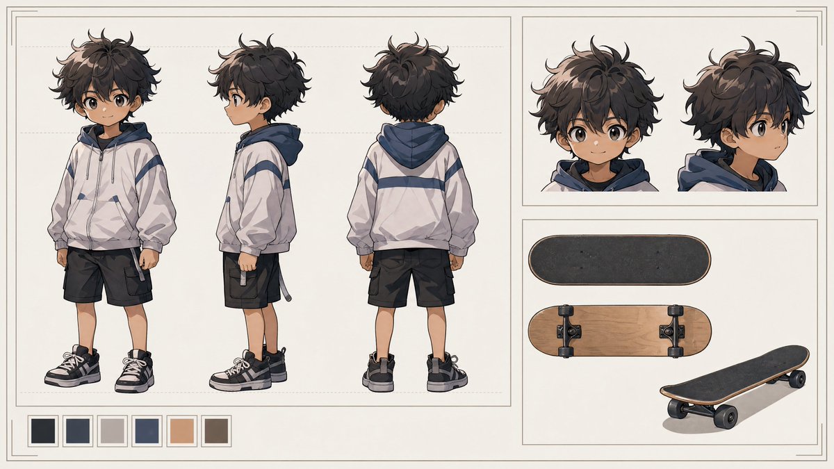 Tiny Boy Character Sheet preview image