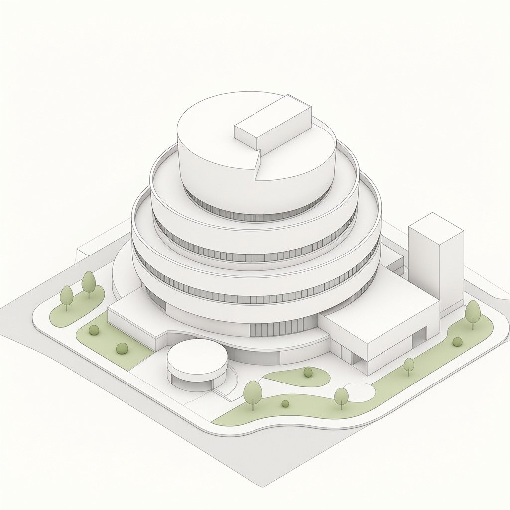 Isometric Circular Museum Architecture preview image