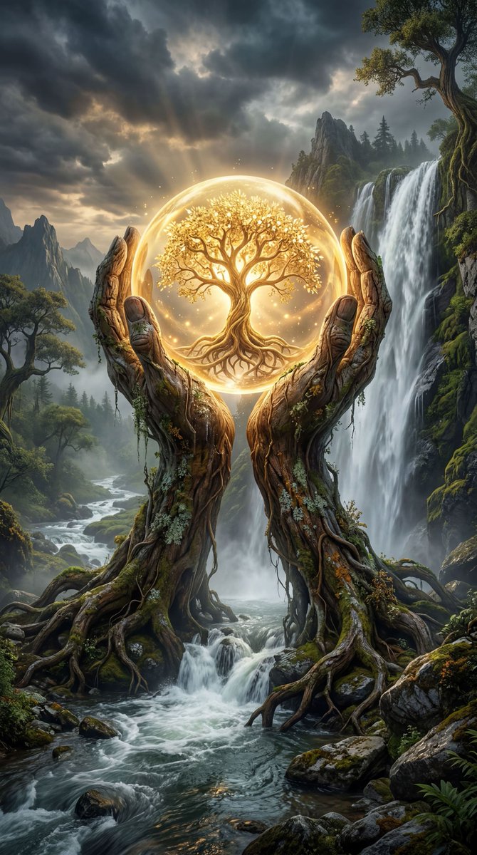 Mystical Tree of Life Landscape preview image