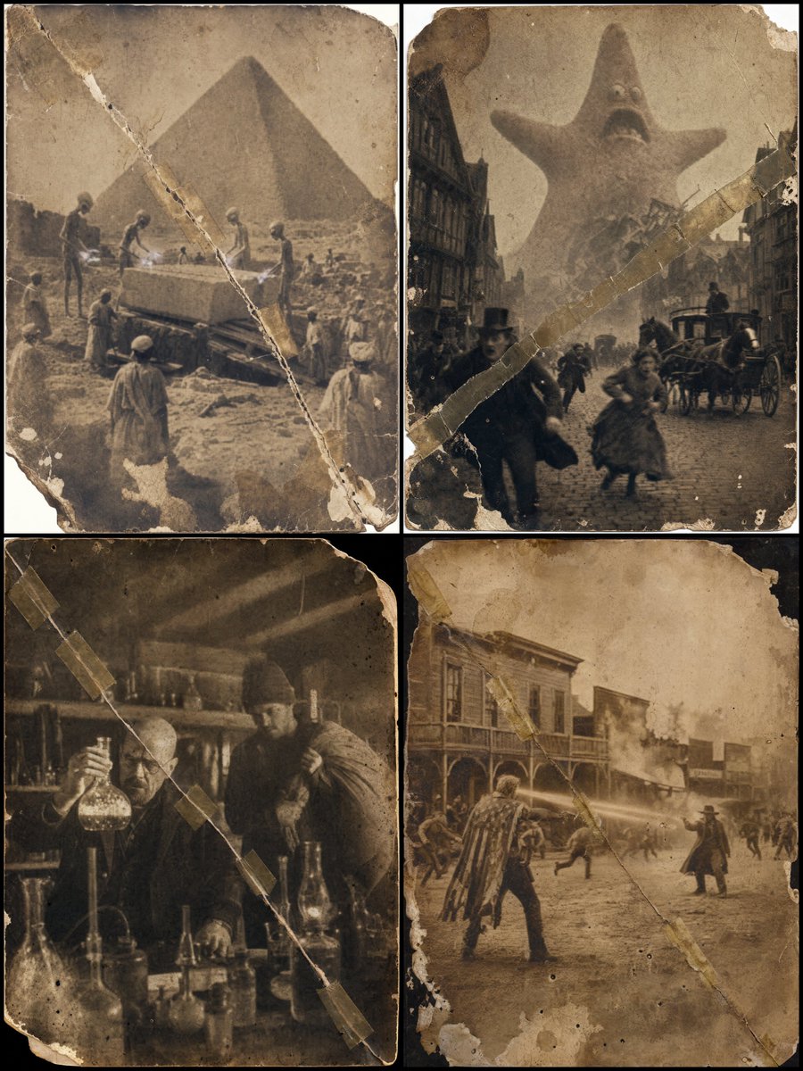 Vintage 1870 Damaged Photograph preview image