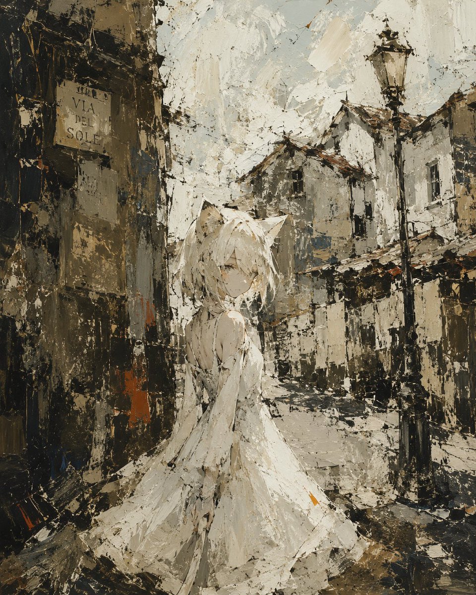Rough Oil Painting Style Illustration preview image