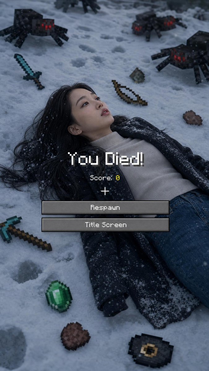 Minecraft Death Screen Portrait preview image