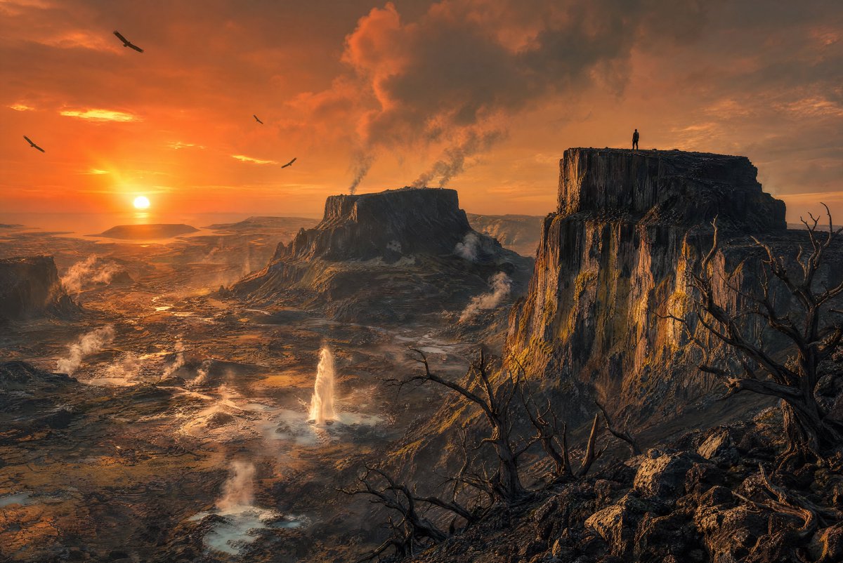 Echoing Peaks Volcanic Sunset preview image