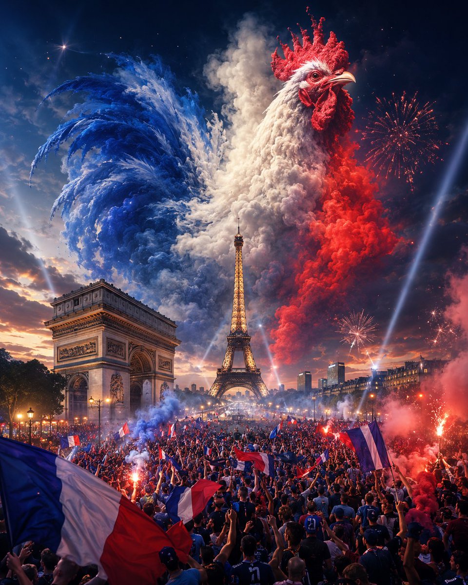 Epic French Rooster Over Paris preview image