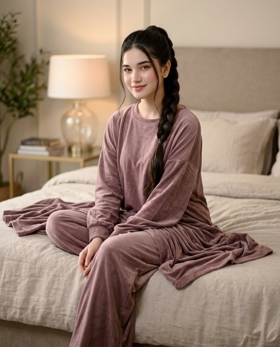 Mauve Loungewear Bedroom Portrait preview image