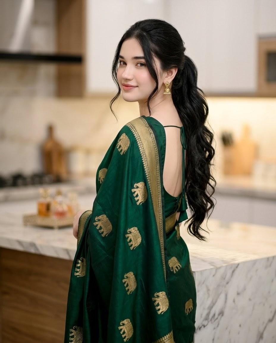 Emerald Sari Kitchen Portrait preview image