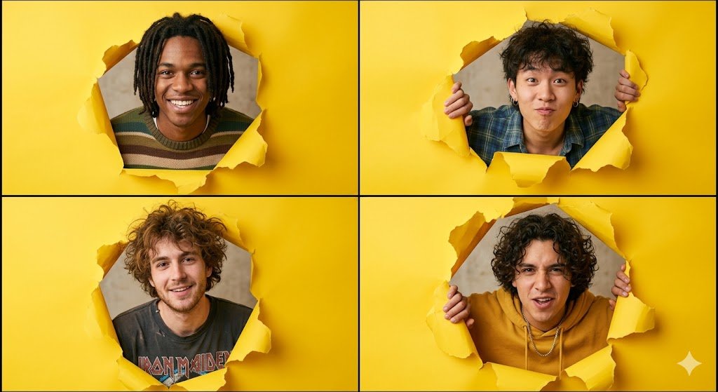 90s Indie Studio Portrait Grid preview image