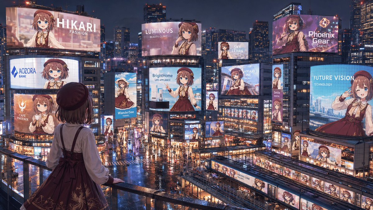Anime Idol Advertising Takeover City preview image