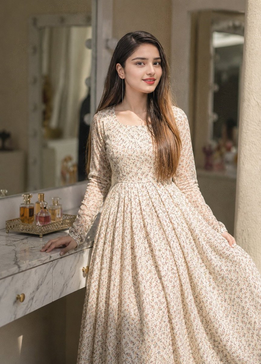 Floral Dress Vanity Portrait preview image