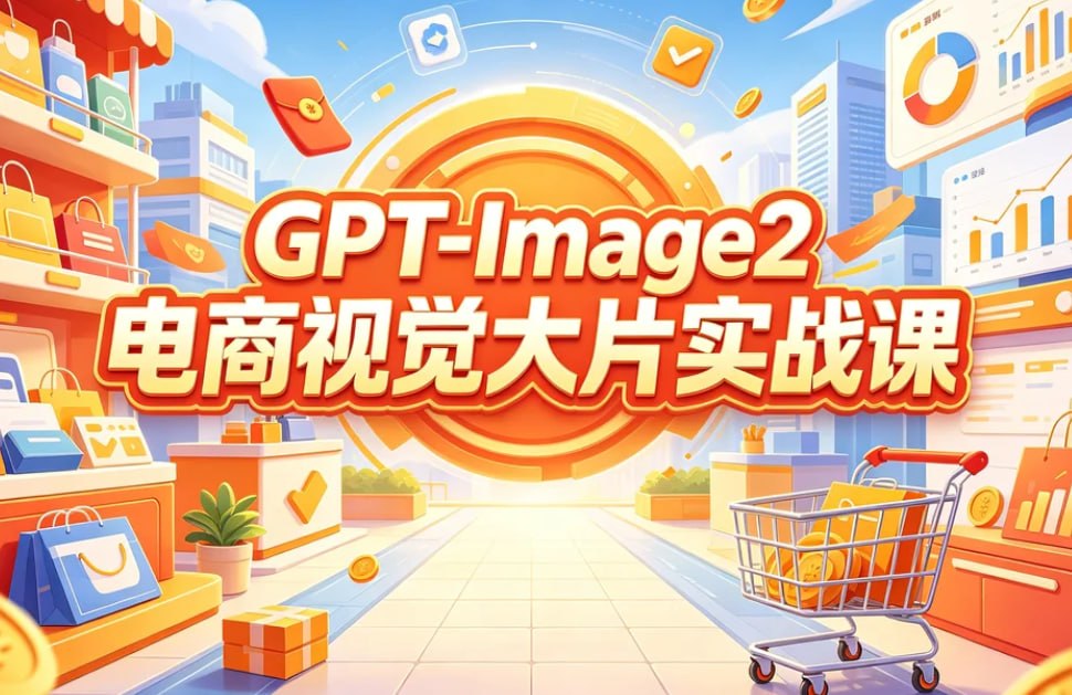 GPT-Image2 E-Commerce Course Banner preview image