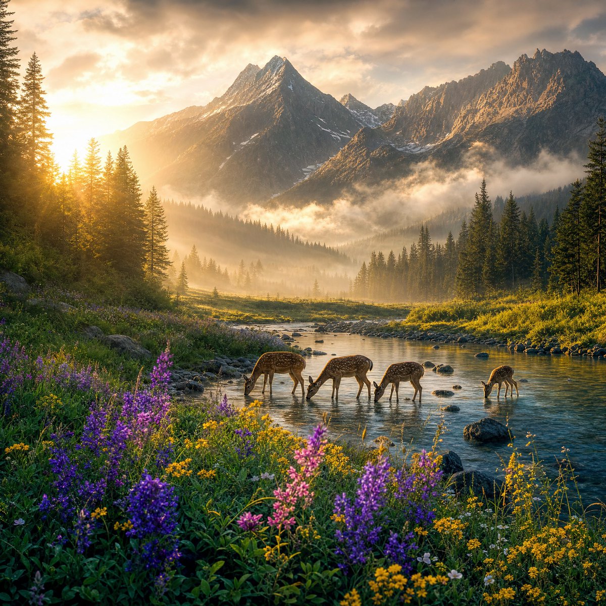 Magical Sunrise Alpine Valley preview image