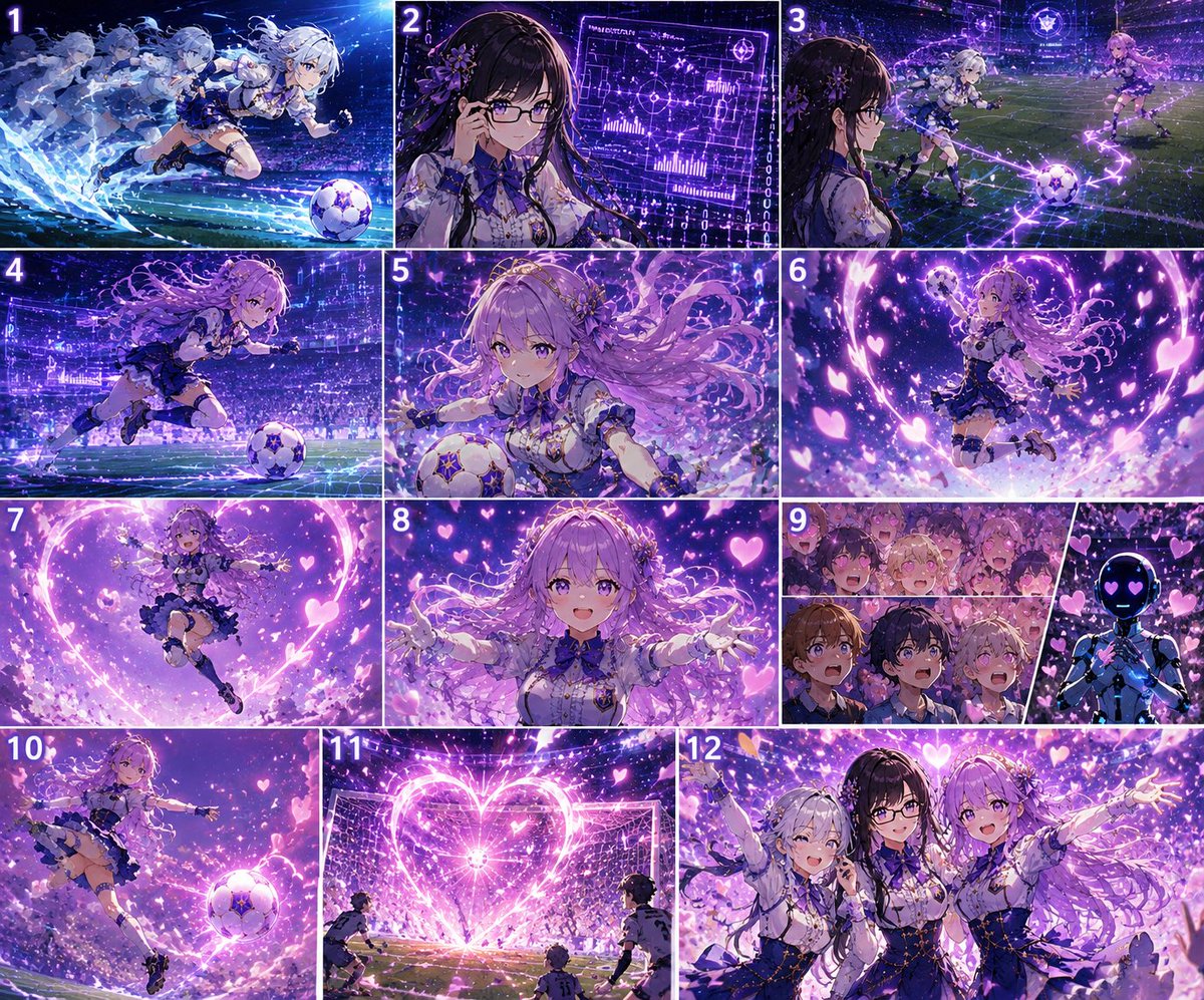 AI Superdimensional Soccer Storyboard preview image