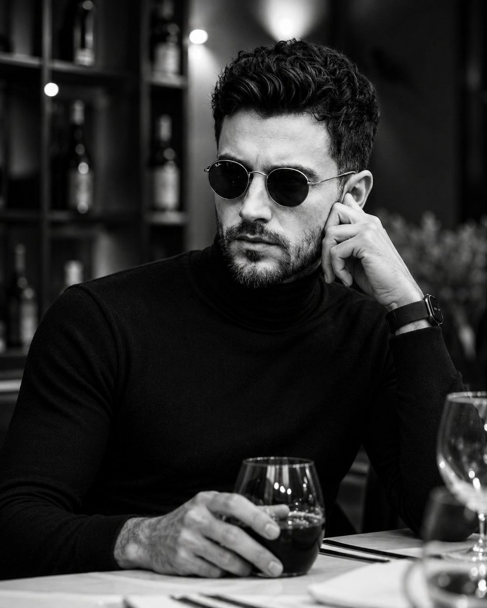Luxury Restaurant Monochrome Portrait preview image