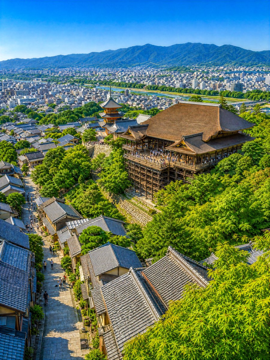 Summer Kyoto Temple Overlook preview image