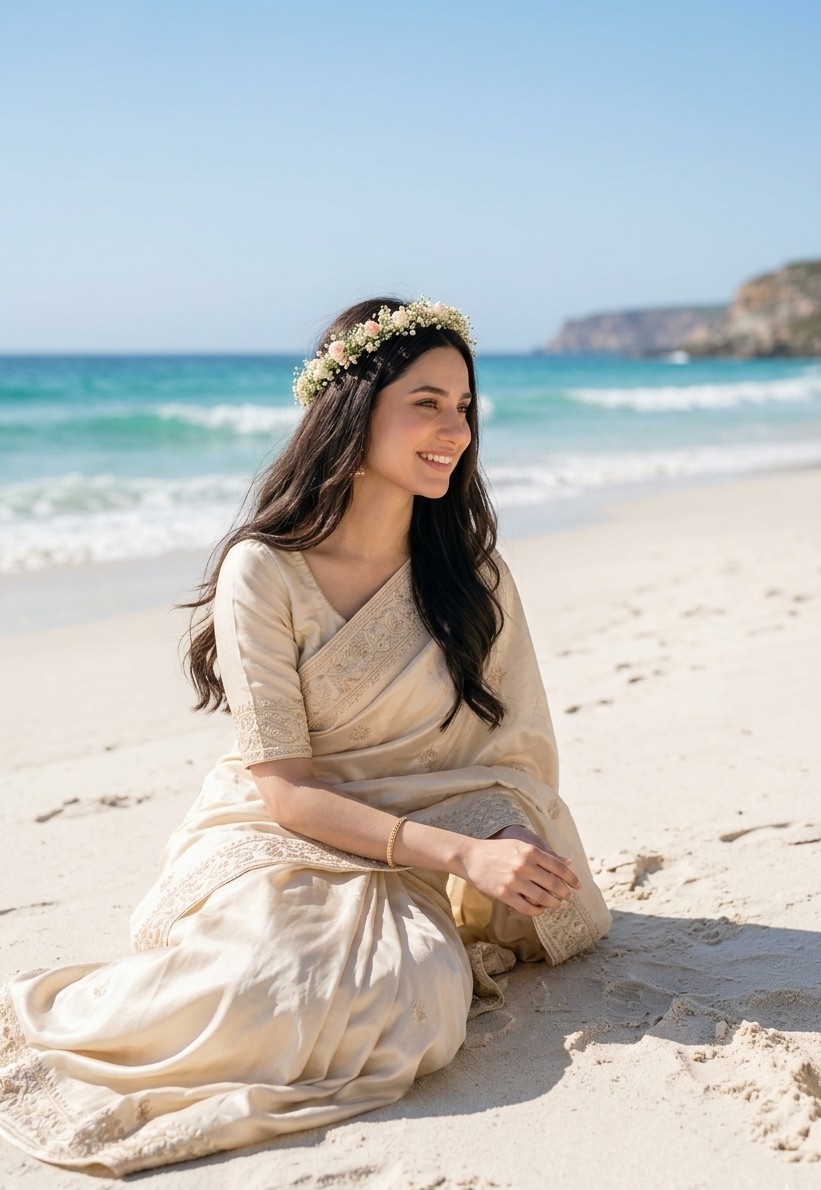 South Asian Bride on Beach preview image