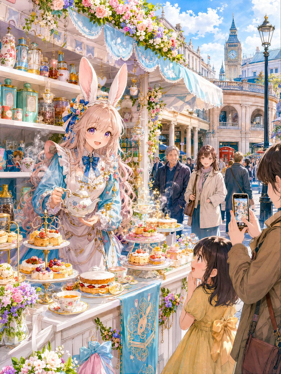 Otherworldly Rabbit Girl Tea Shop in London preview image
