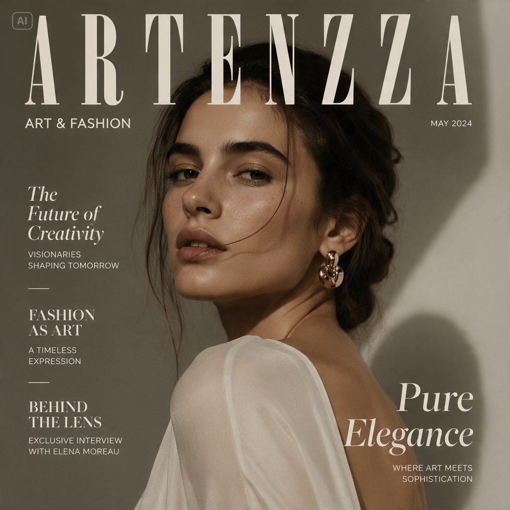 AI Magazine Product Mockup preview image