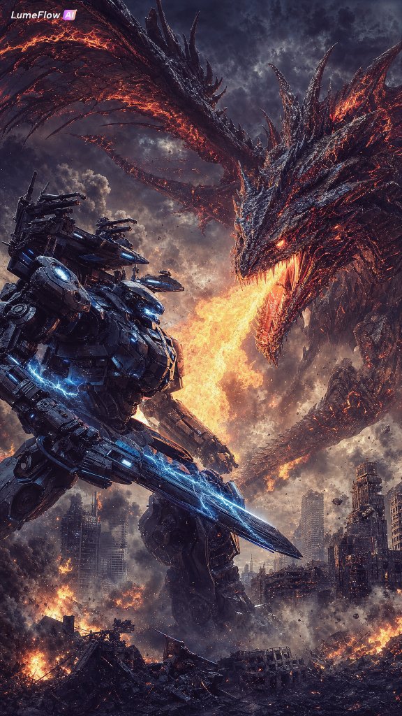 Robot vs Dragon Epic Battle preview image