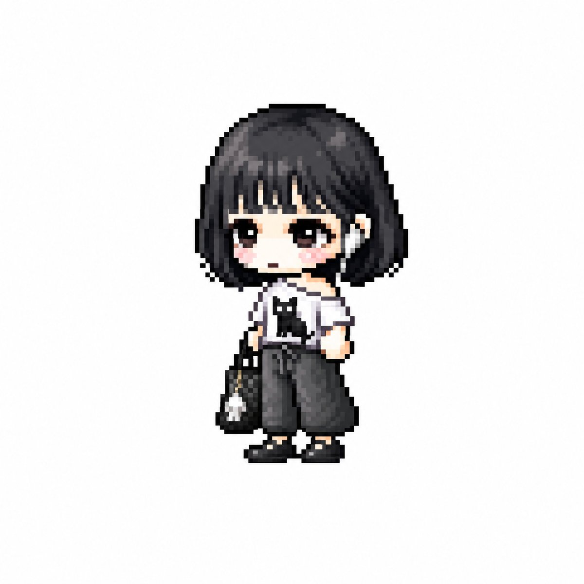 Censored Chibi Pixel Girl preview image