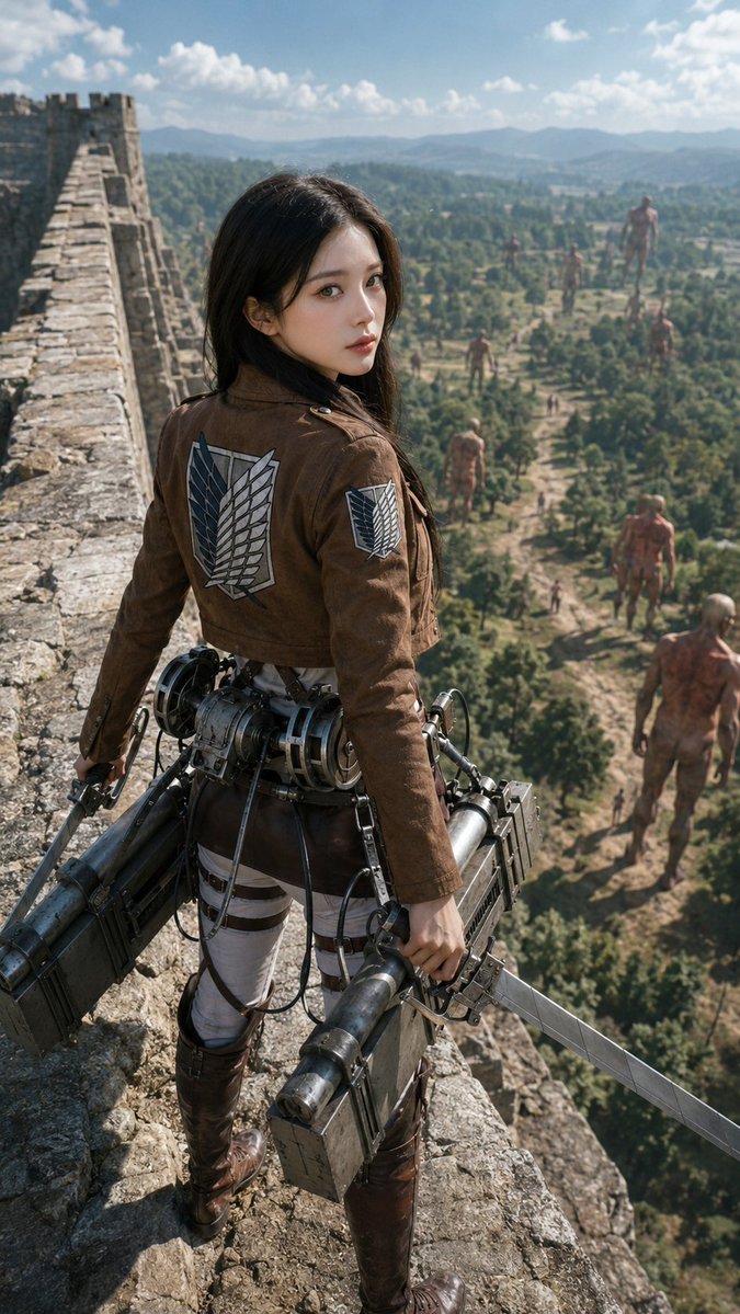 Photorealistic Scout on Titan Wall preview image