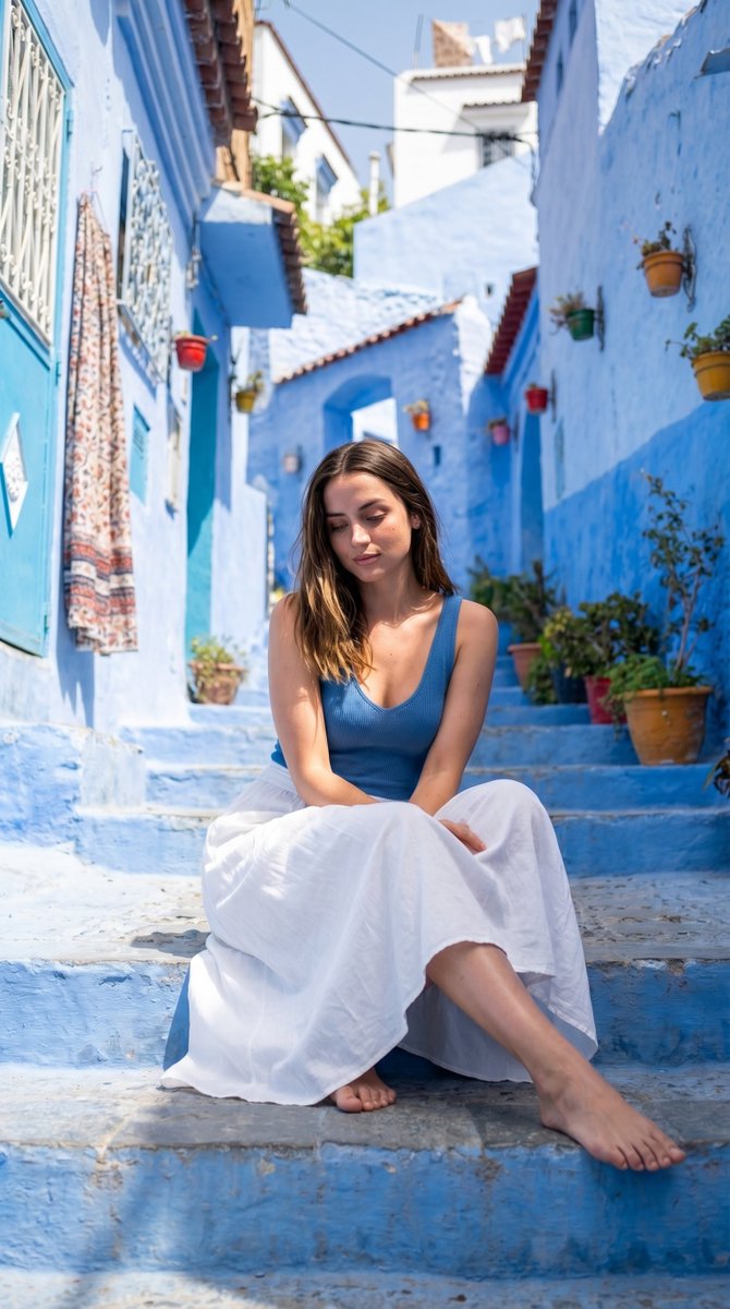 Mediterranean Alley Realistic Portrait preview image