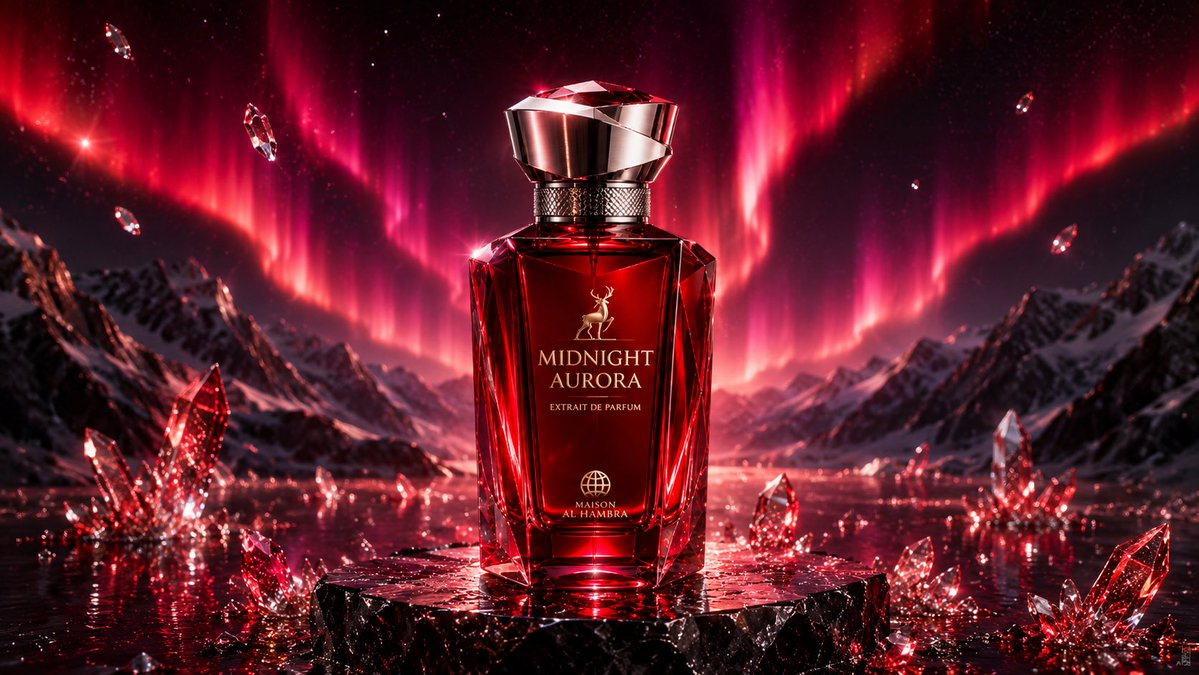 Midnight Aurora Luxury Perfume Ad preview image