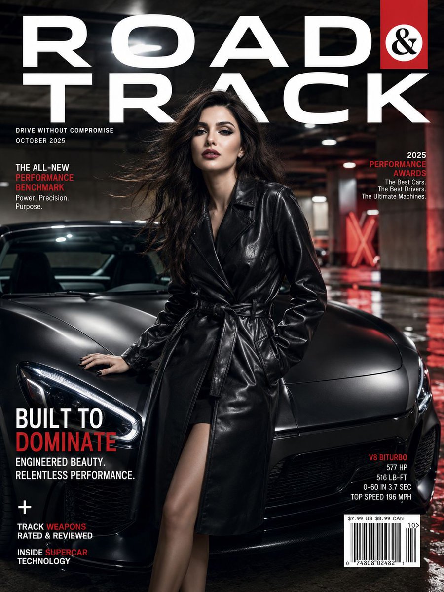 Automotive Magazine Cover Portrait preview image