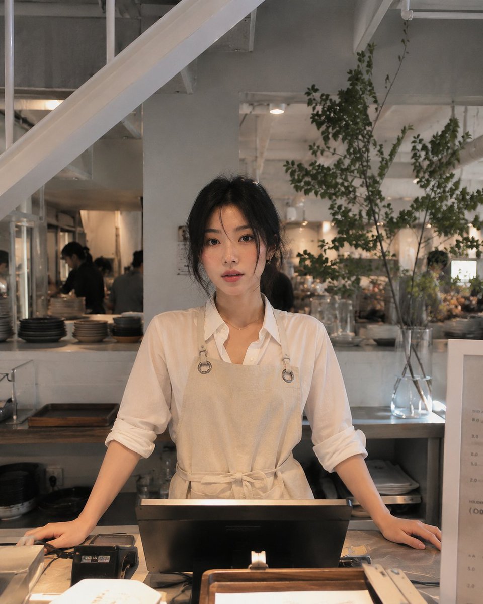 逼真的餐厅员工生活方式照片预览图