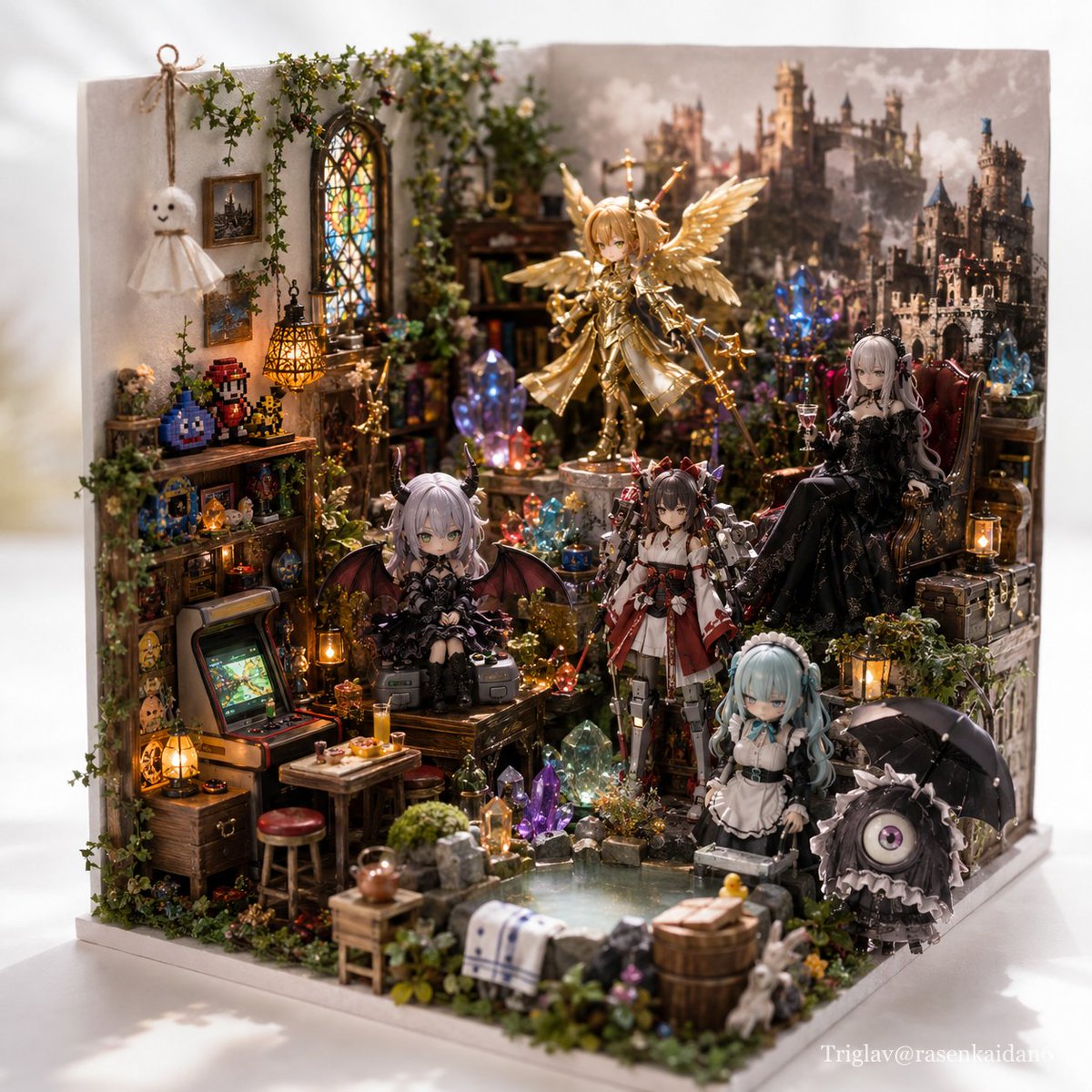 Gothic Fantasy Diorama Room preview image
