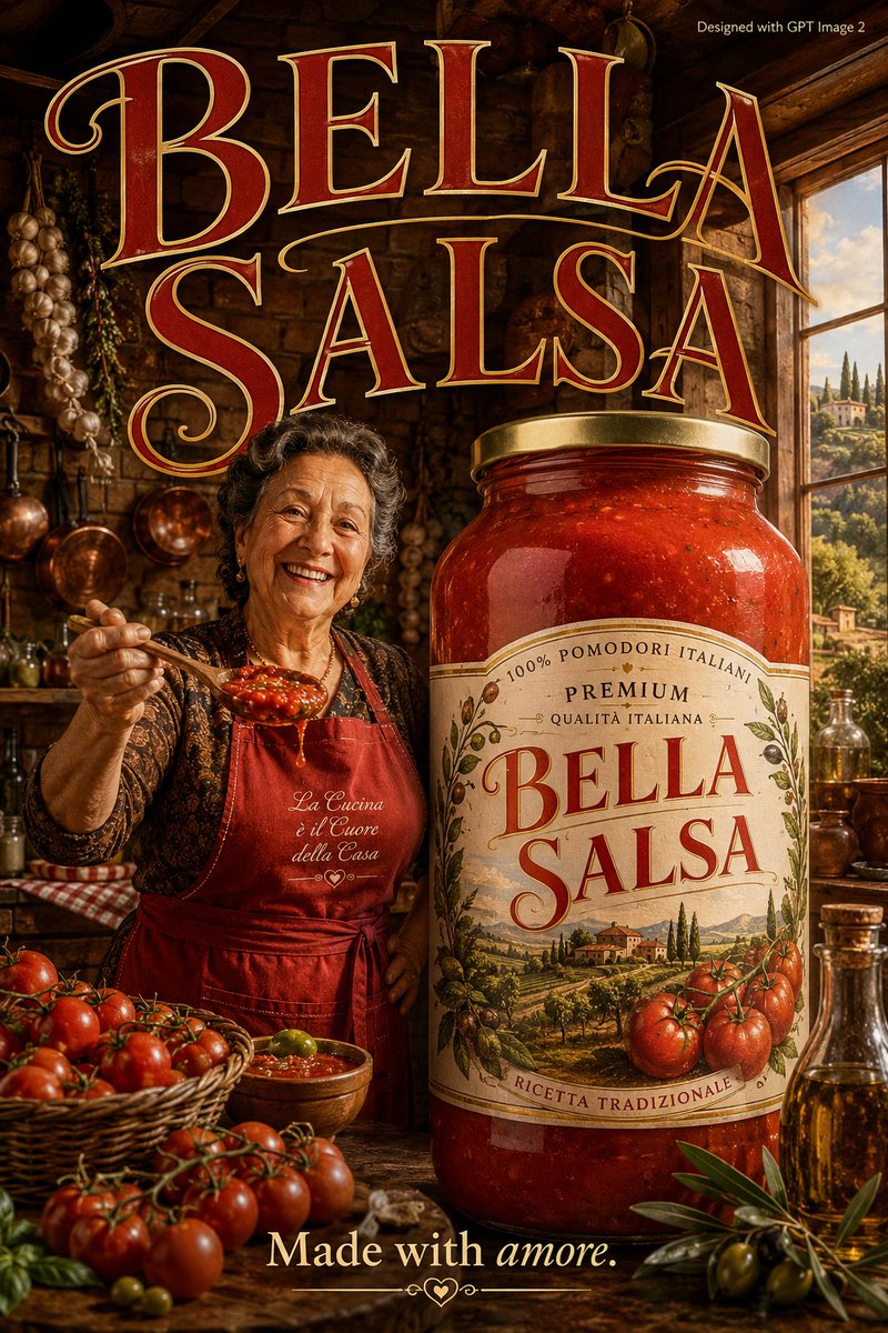 Rustic Italian Food Advertisement preview image
