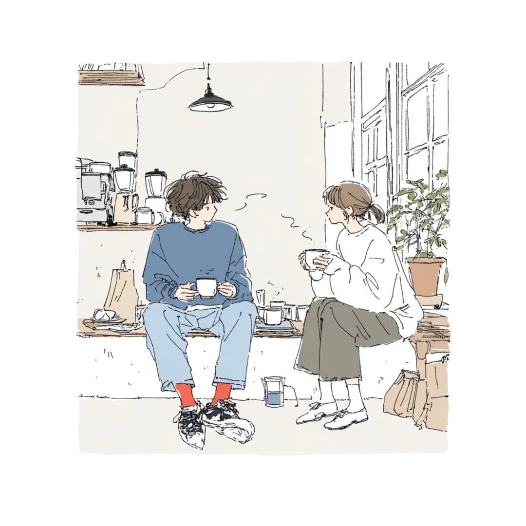 日式生活方式素描插图预览图