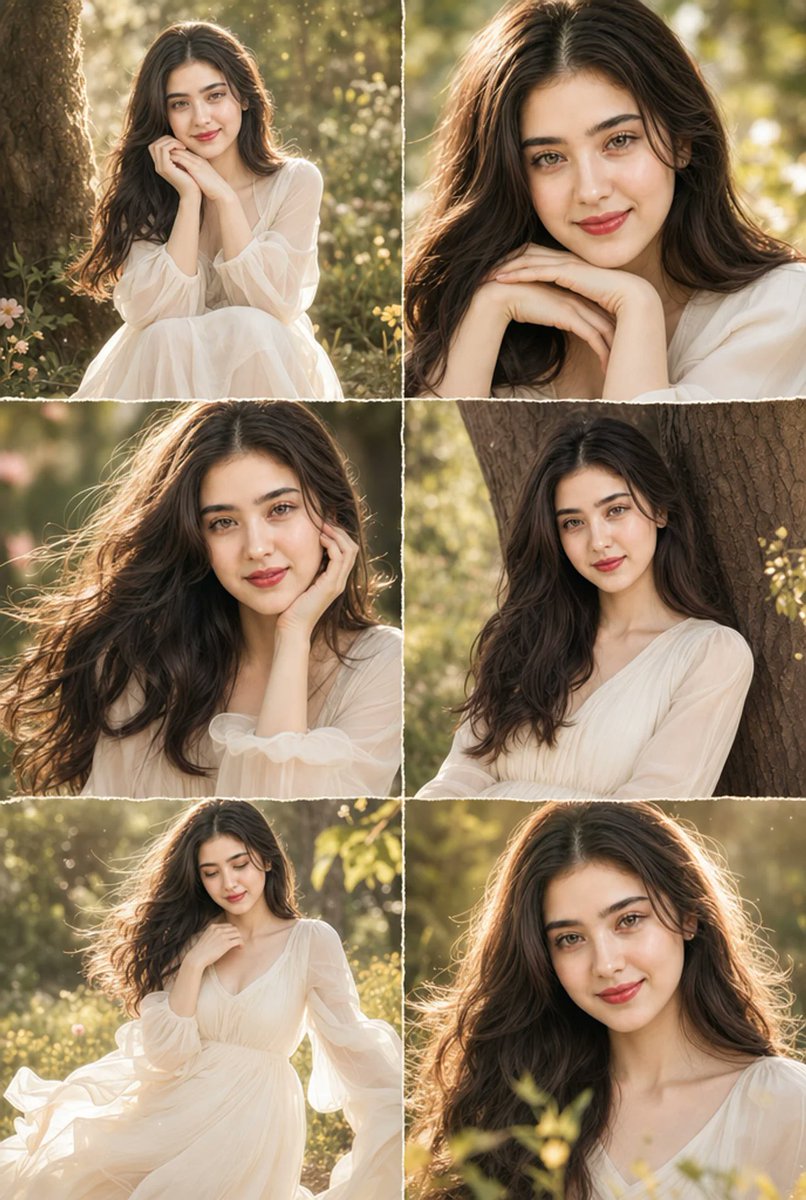 Cinematic Six-Panel Beauty Collage preview image